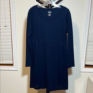 Duluth Trading Co Navy Long Sleeve Dress